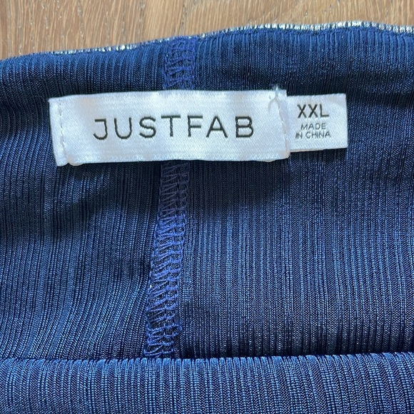 JUSTFAB Metallic Draped Lame Mini Skirt Size
 XXL NWT - Picture 6 of 11
